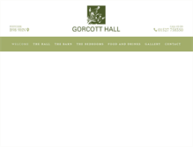 Tablet Screenshot of gorcotthall.com